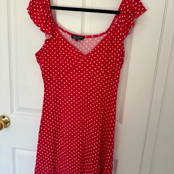 Red white dotted dress, asos, L - Picture 6 of 7